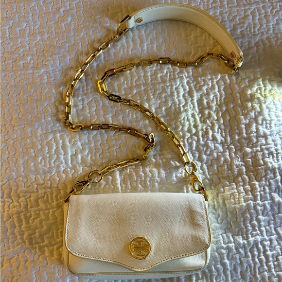 Tory Burch MINI Robinson Removable Crossbody Gold Chain or CLUTCH Bag - Picture 11 of 13